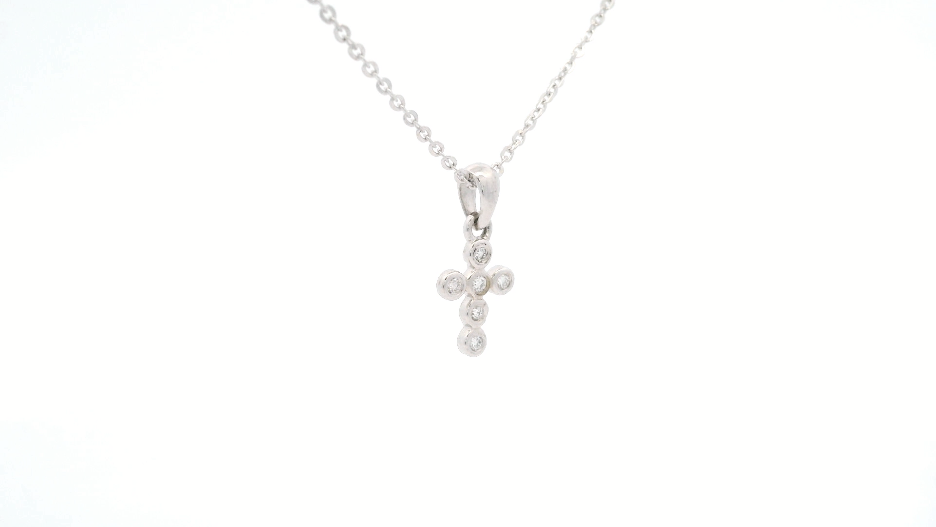 Dije - Cruz de Diamantes