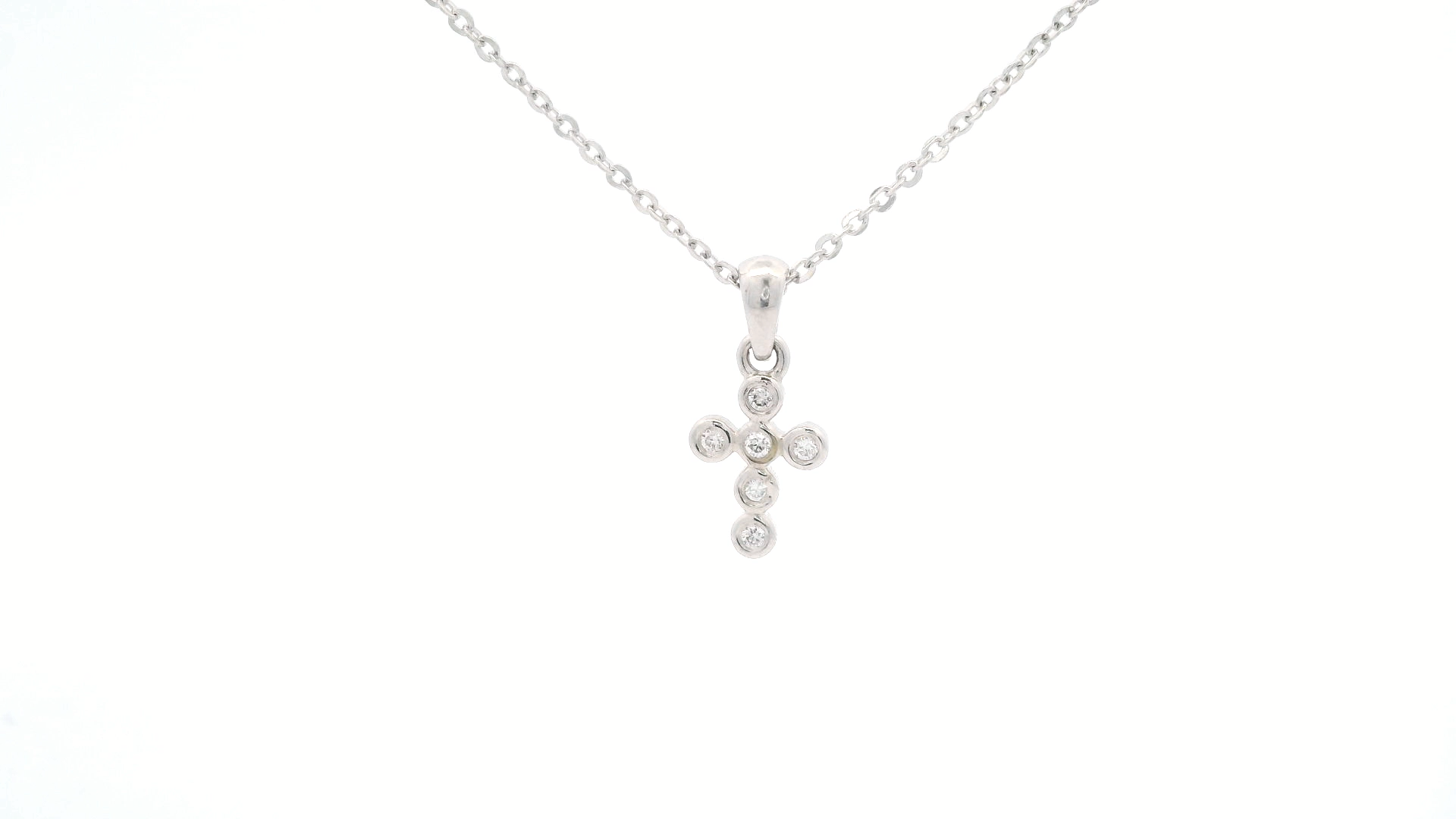 Dije - Cruz de Diamantes