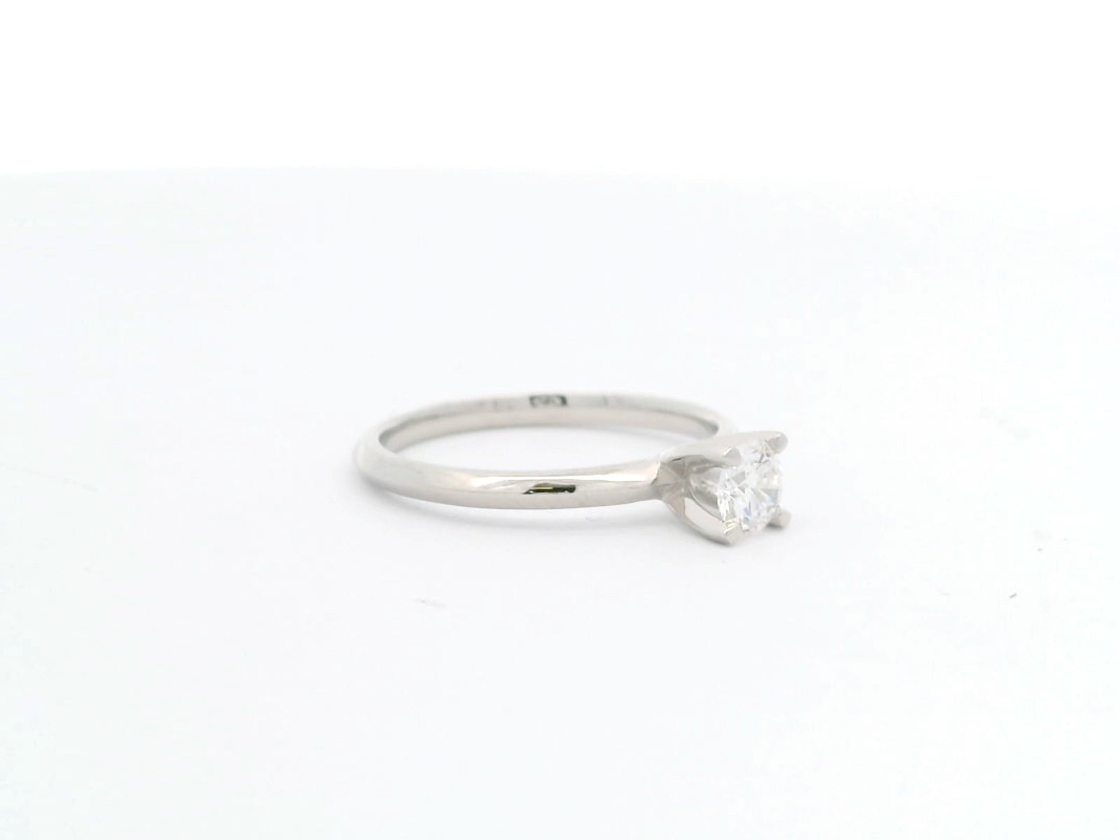 Anillo Brillante 0.33 cts Oro Blanco 14k