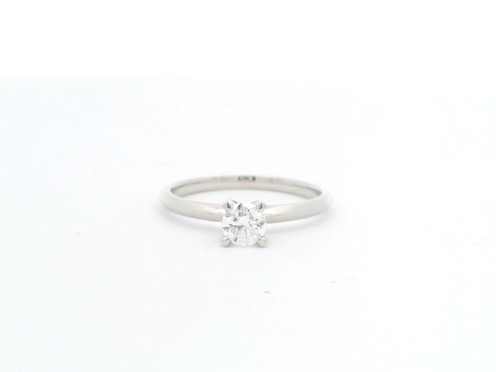 Anillo Brillante 0.33 cts Oro Blanco 14k