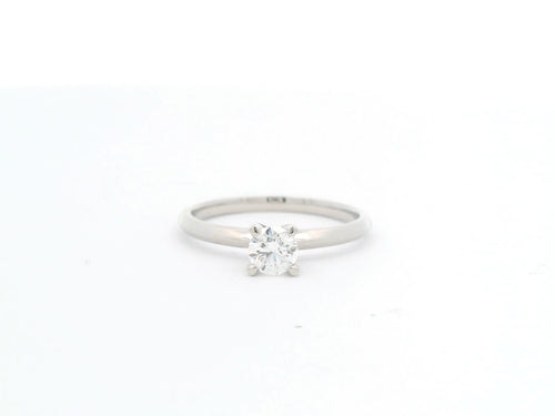 Anillo Brillante 0.33 cts Oro Blanco 14k