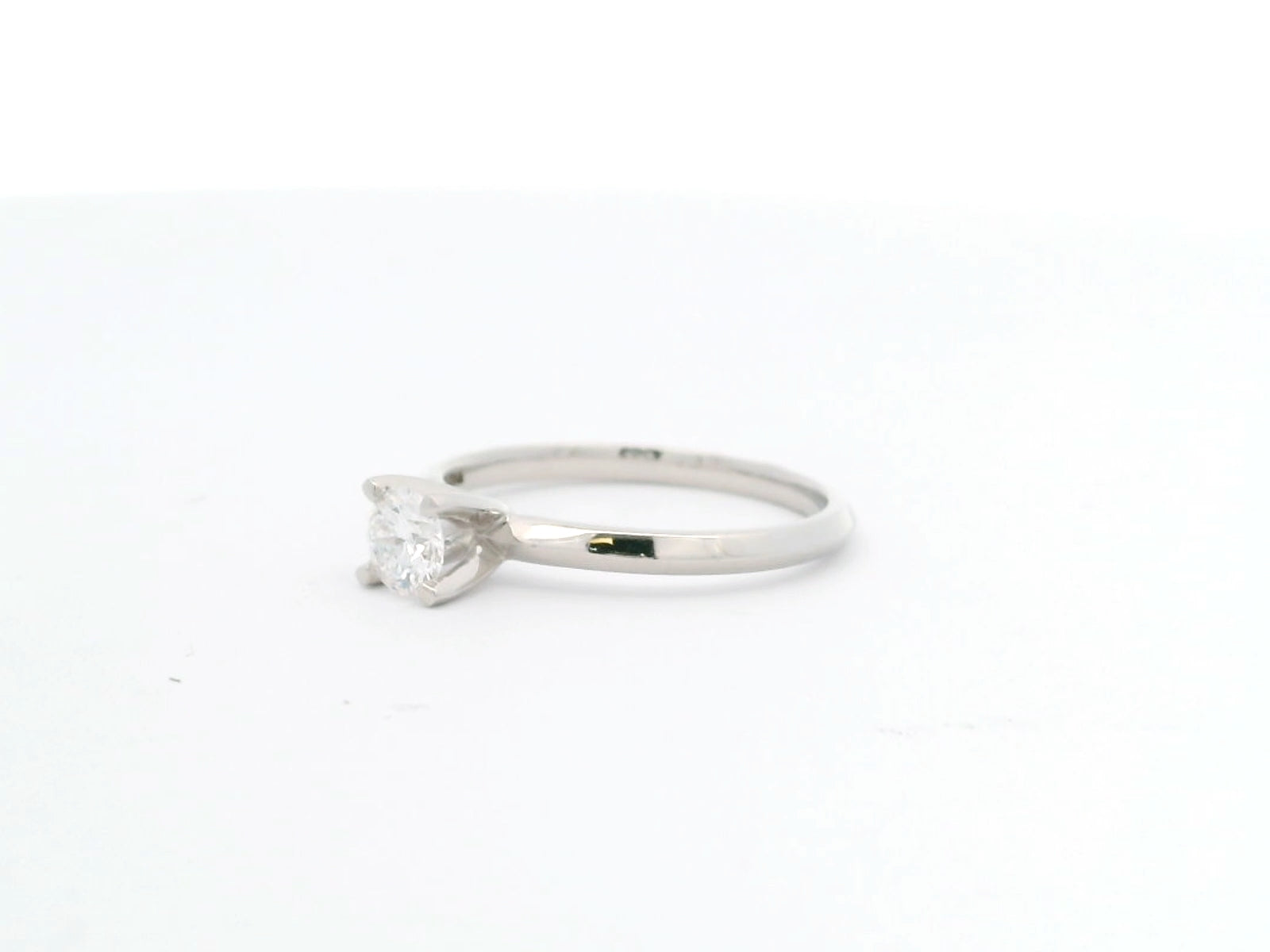 Anillo Brillante 0.33 cts Oro Blanco 14k