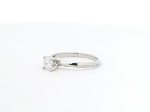 Anillo Brillante 0.33 cts Oro Blanco 14k