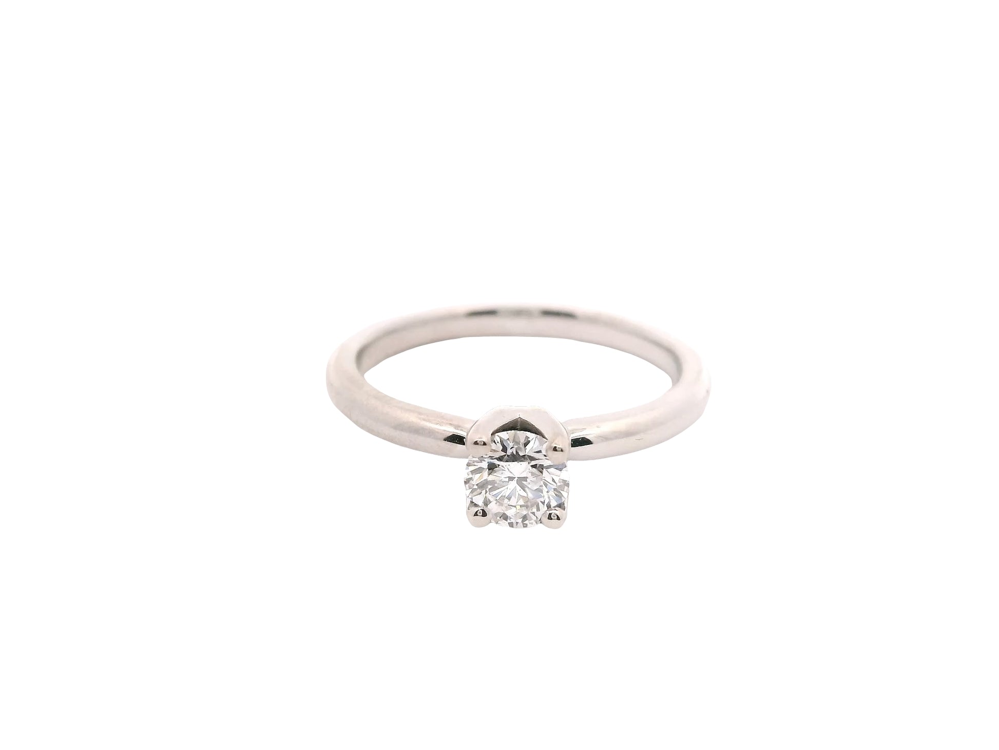 Anillo Brillante 0.41 cts Oro Blanco 14k