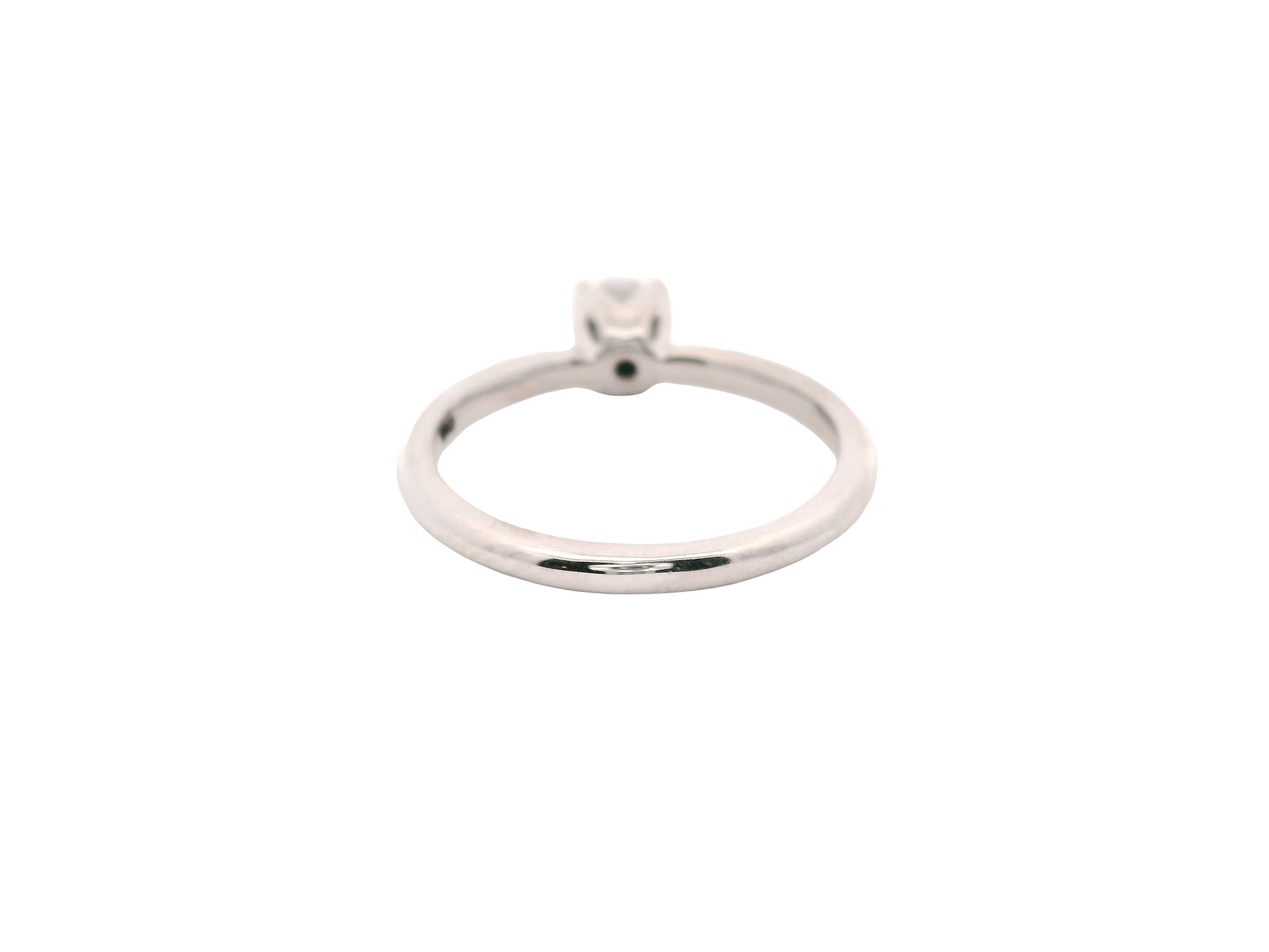 Anillo Brillante 0.41 cts Oro Blanco 14k