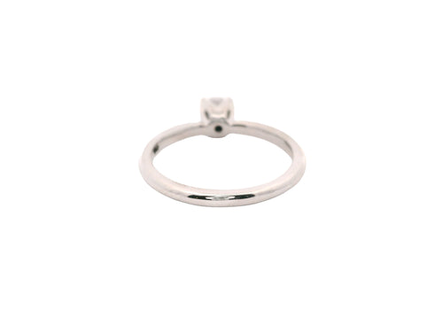 Anillo Brillante 0.41 cts Oro Blanco 14k