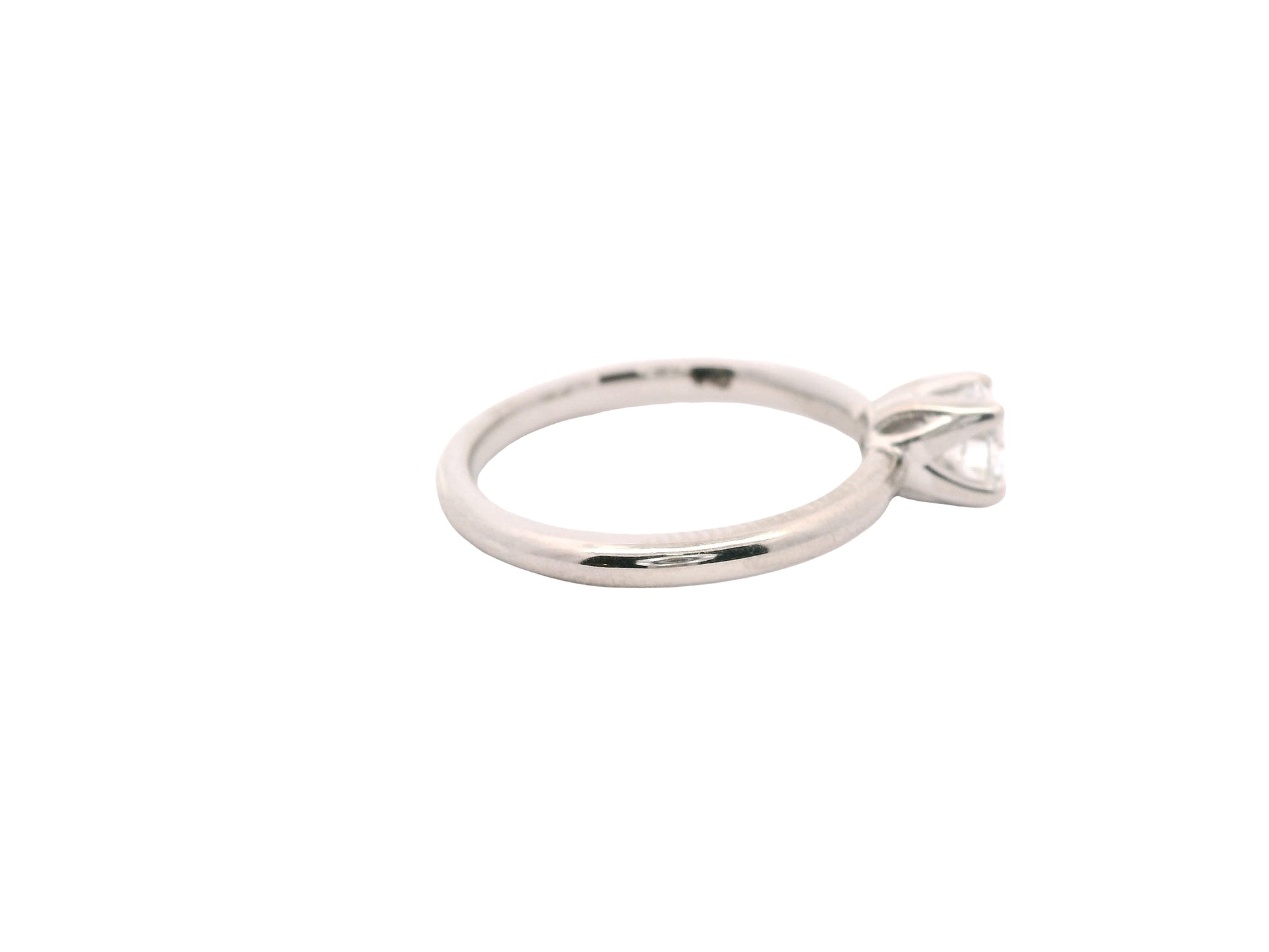 Anillo Brillante 0.41 cts Oro Blanco 14k