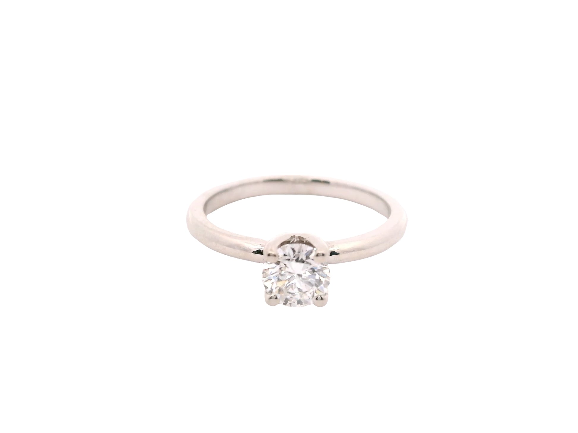 Anillo Brillante 0.57 cts Oro Blanco 14k