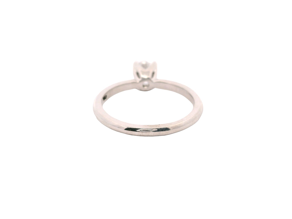 Anillo Brillante 0.57 cts Oro Blanco 14k