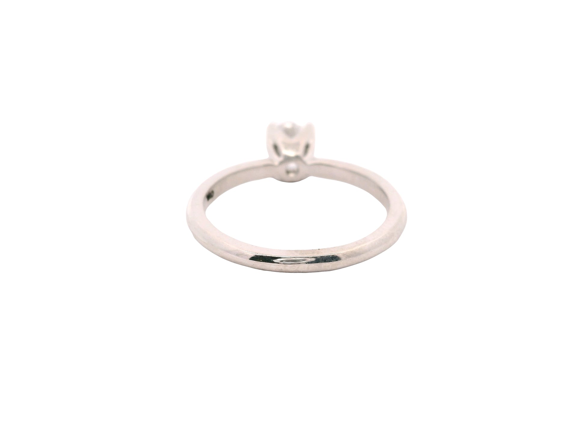 Anillo Brillante 0.57 cts Oro Blanco 14k