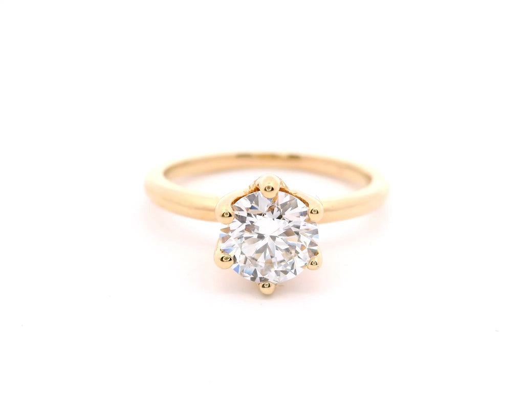 Anillo Brillante 1.03 cts Oro Amarillo 14k