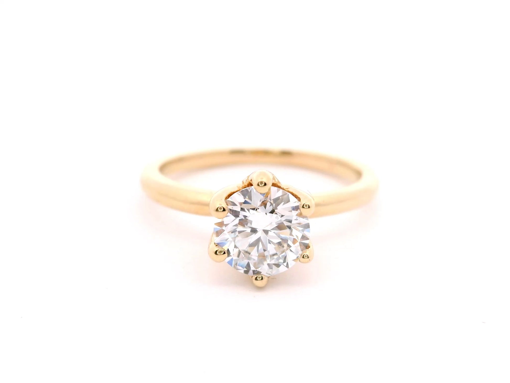 Anillo Brillante 1.03 cts Oro Amarillo 14k