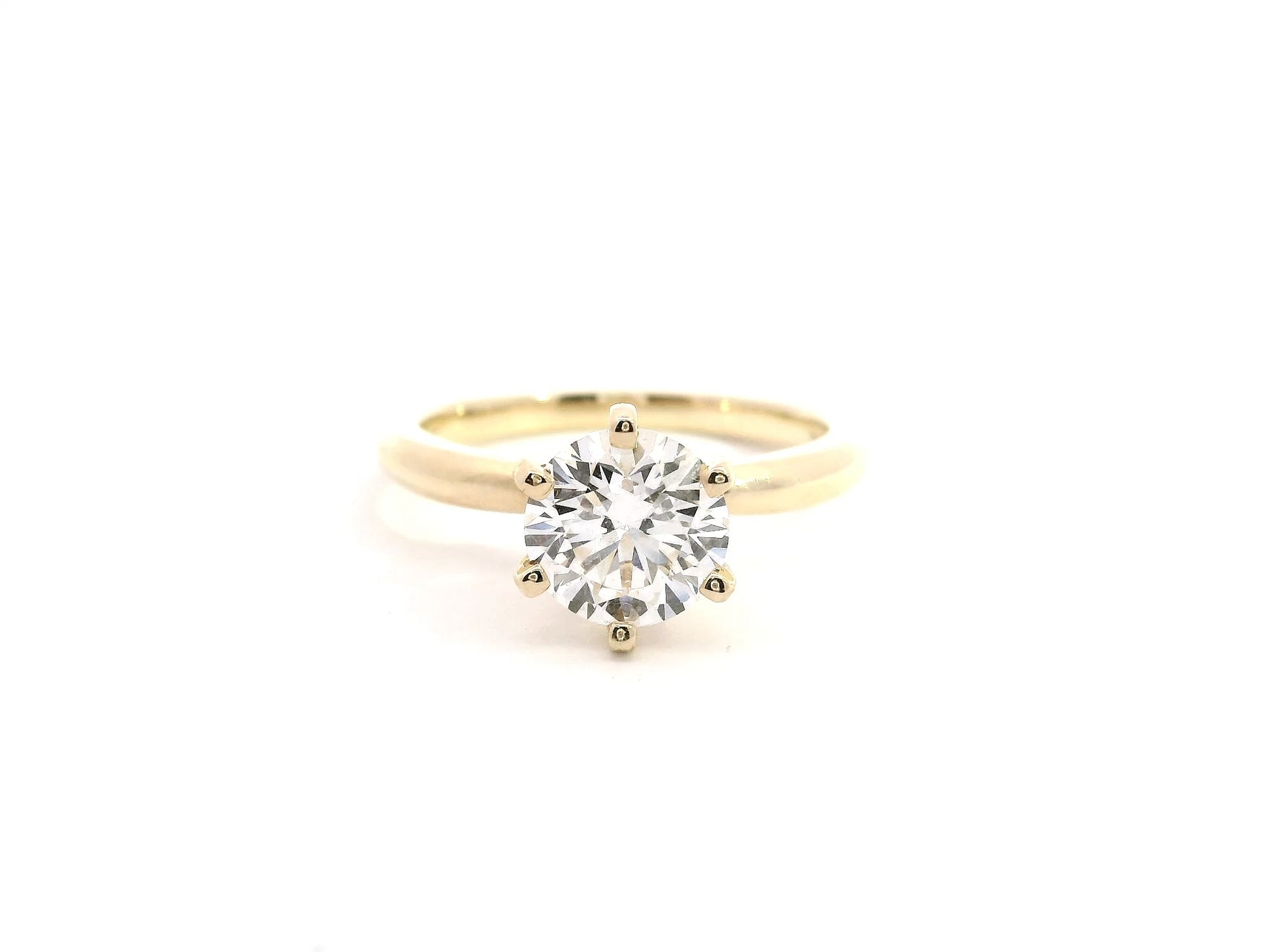 Anillo Brillante 1.33 cts Oro Amarillo 14k
