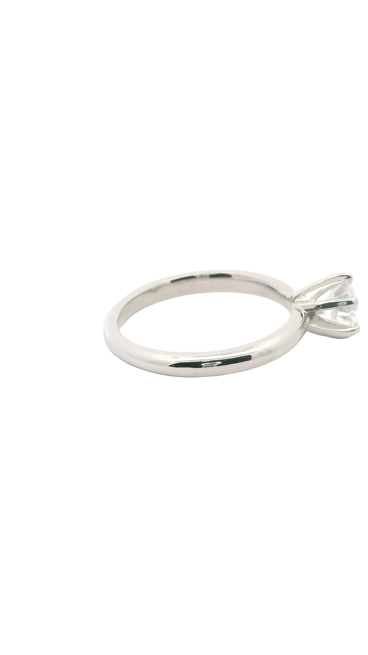 Anillo Brillante 0.66 cts Oro Blanco 14k