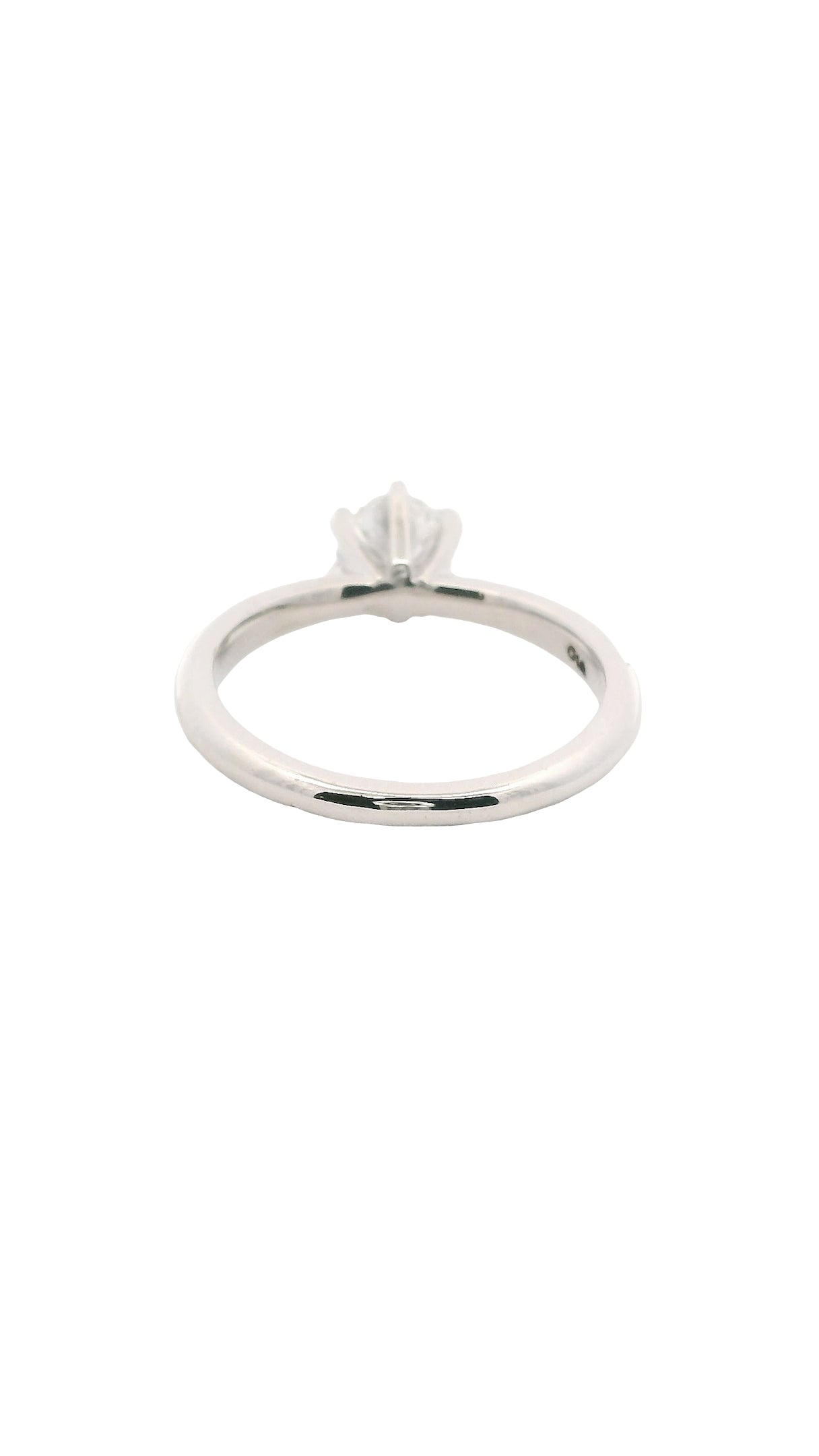 Anillo Brillante 0.66 cts Oro Blanco 14k