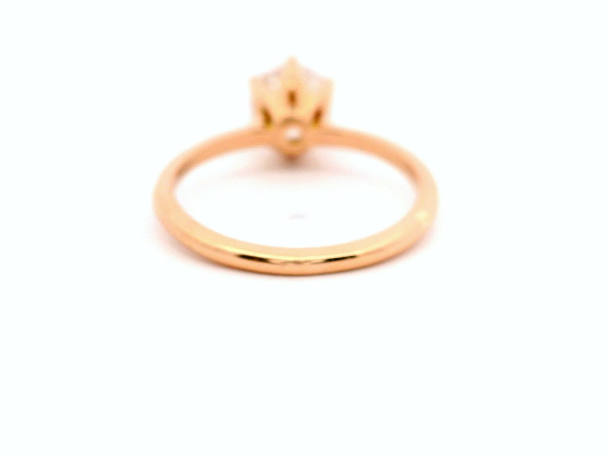 Anillo Brillante 1.19 cts Oro Rosa 14k