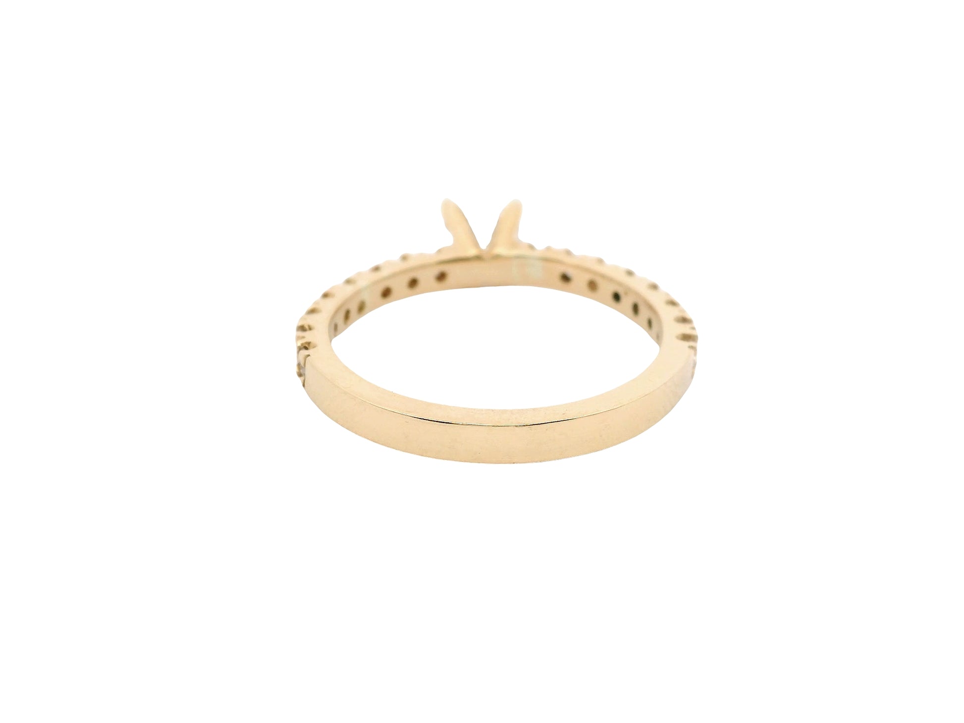 Anillo Brillante 0.43 cts con Churumbela Oro Amarillo 14k