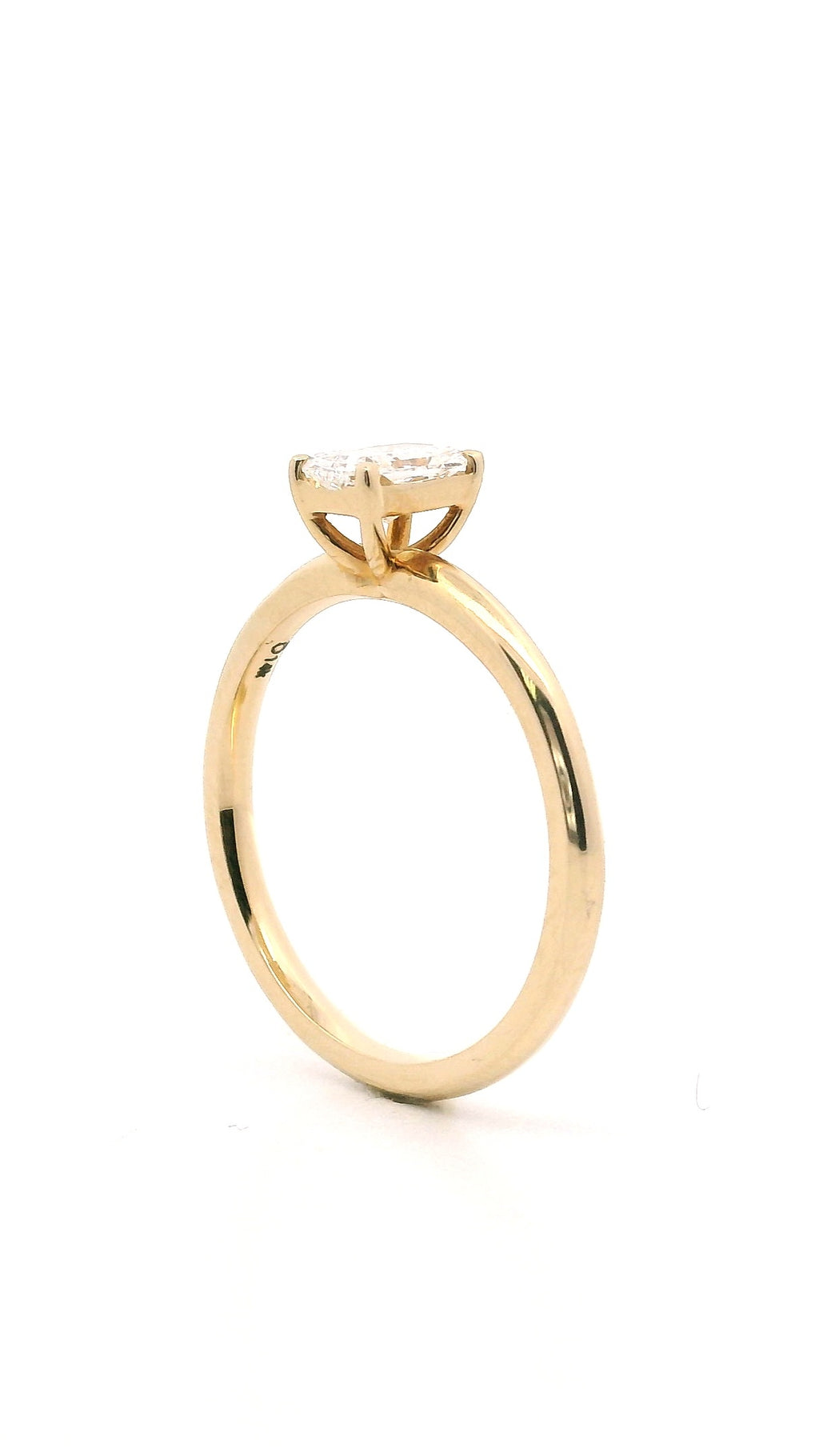 Anillo Radiant 0.48 cts Oro Amarillo 14k