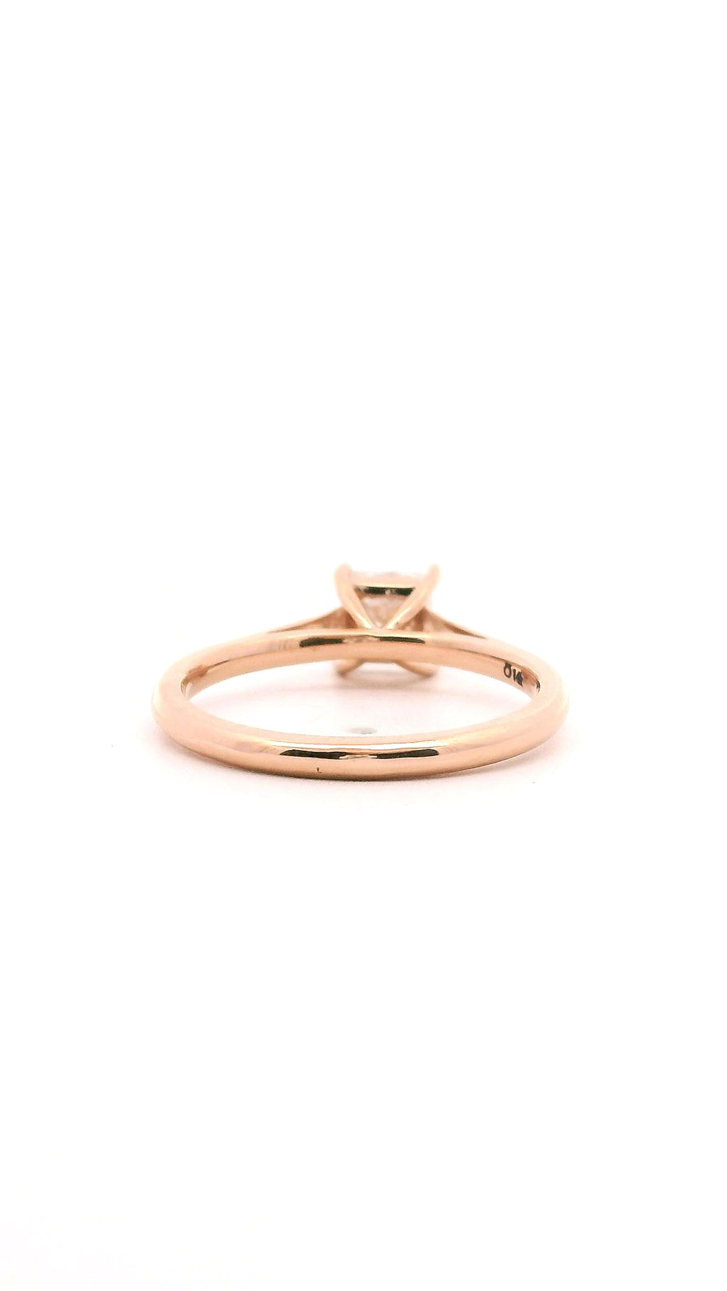 Anillo Princess 0.7 cts Oro Rosa 14k