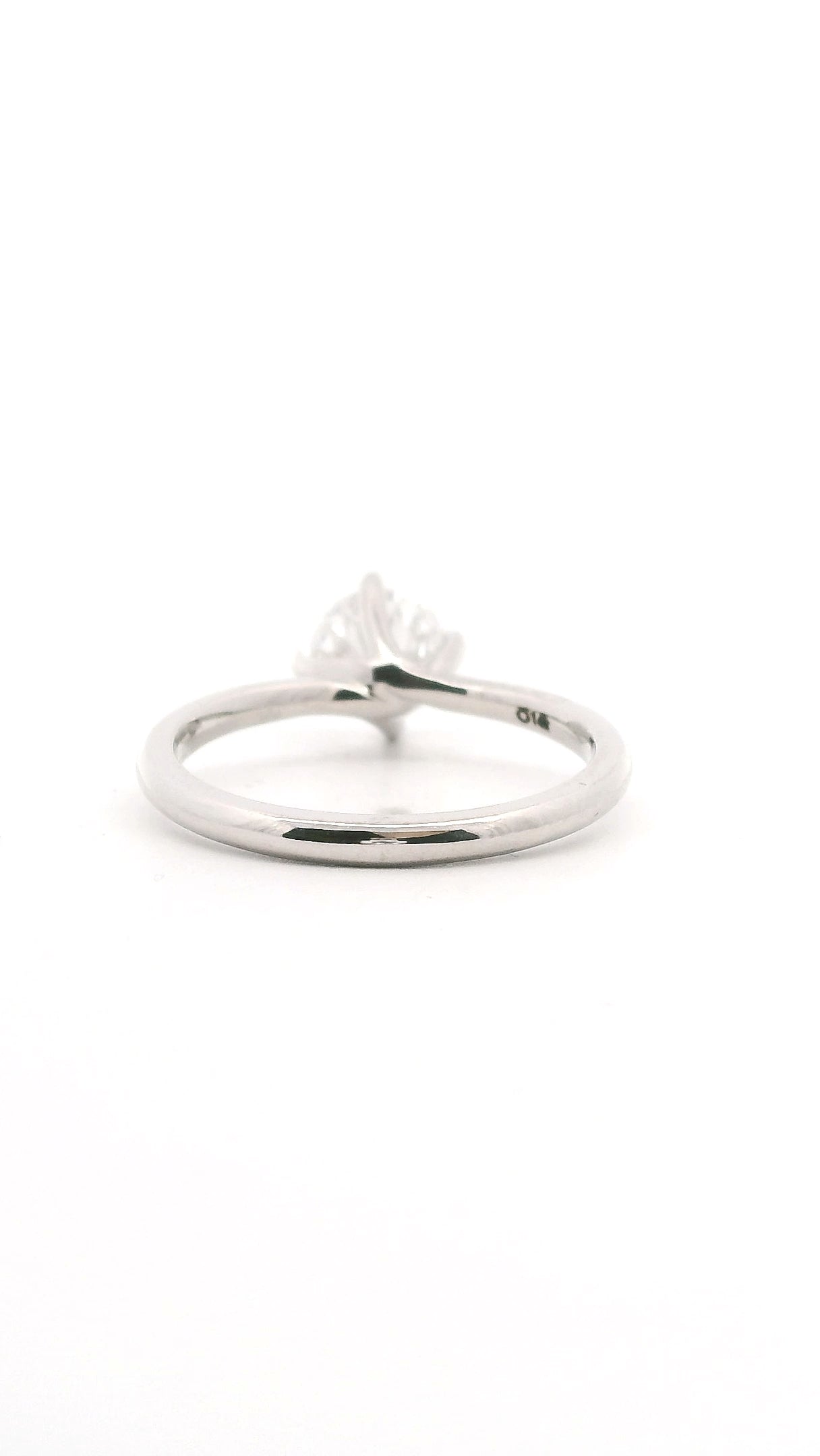 Anillo Brillante 0.94 cts Oro Blanco 14k