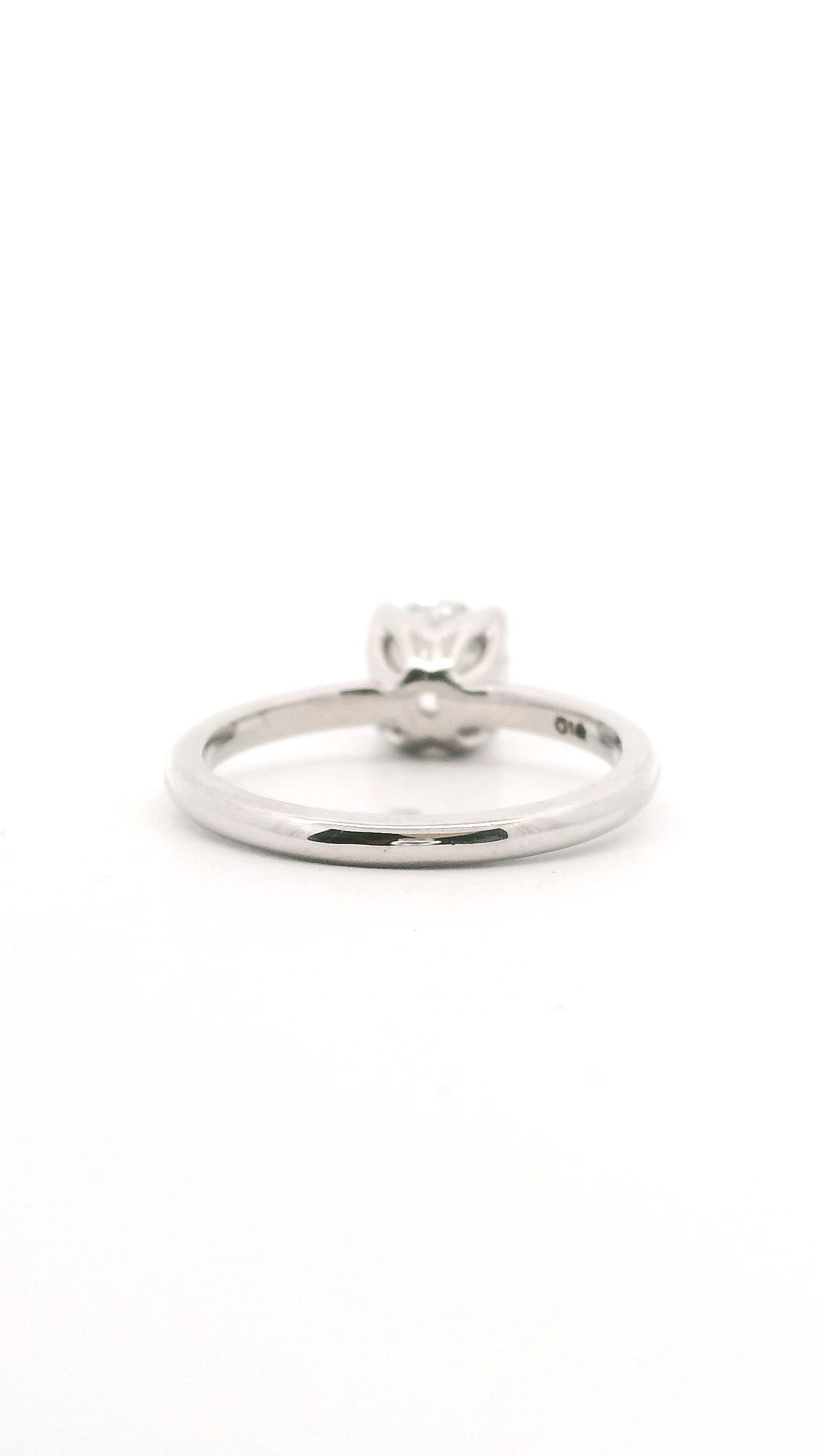 Anillo Brillante 0.96 cts Oro Blanco 14k