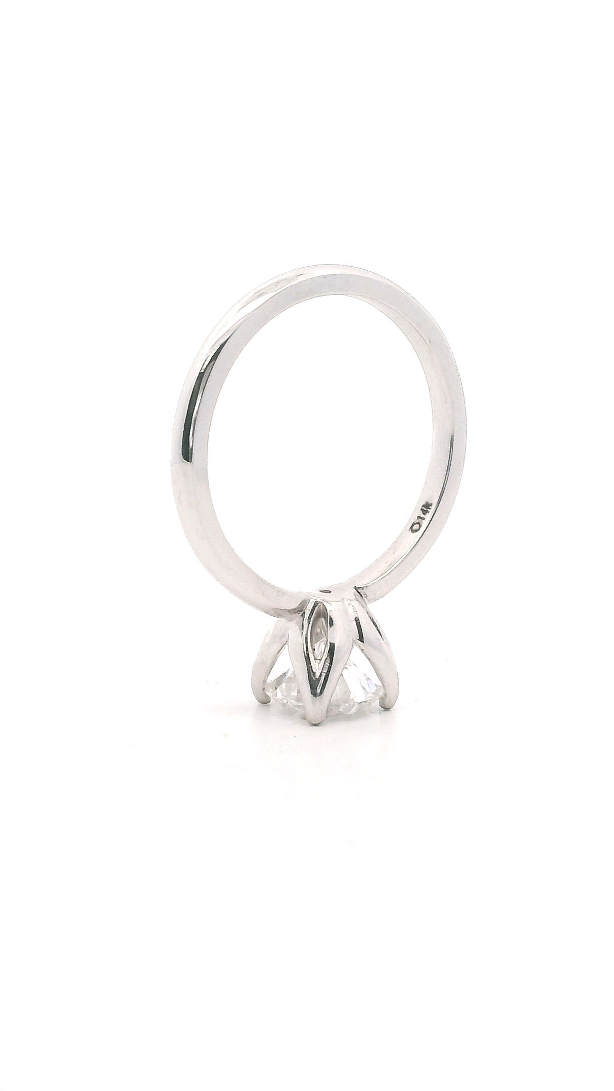 Anillo Brillante 1.19 cts Oro Blanco 14k