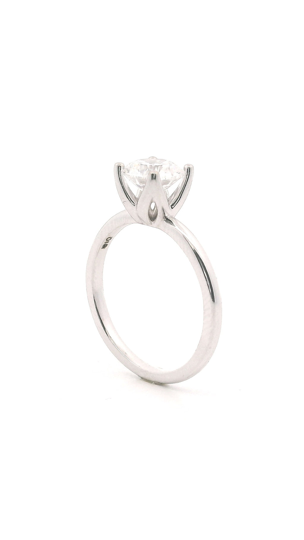 Anillo Brillante 1.19 cts Oro Blanco 14k