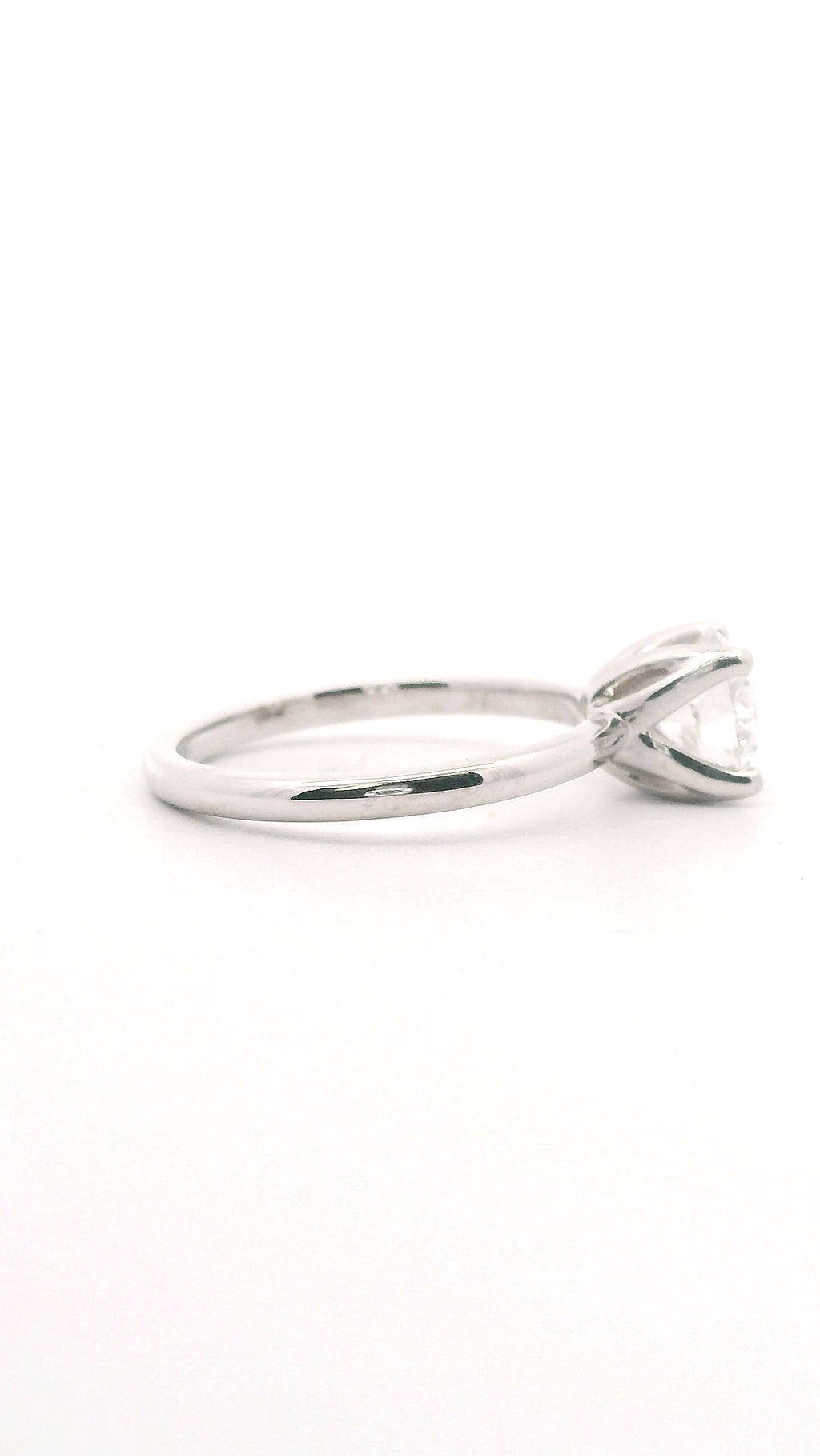 Anillo Brillante 1.22 cts Oro Blanco 14k