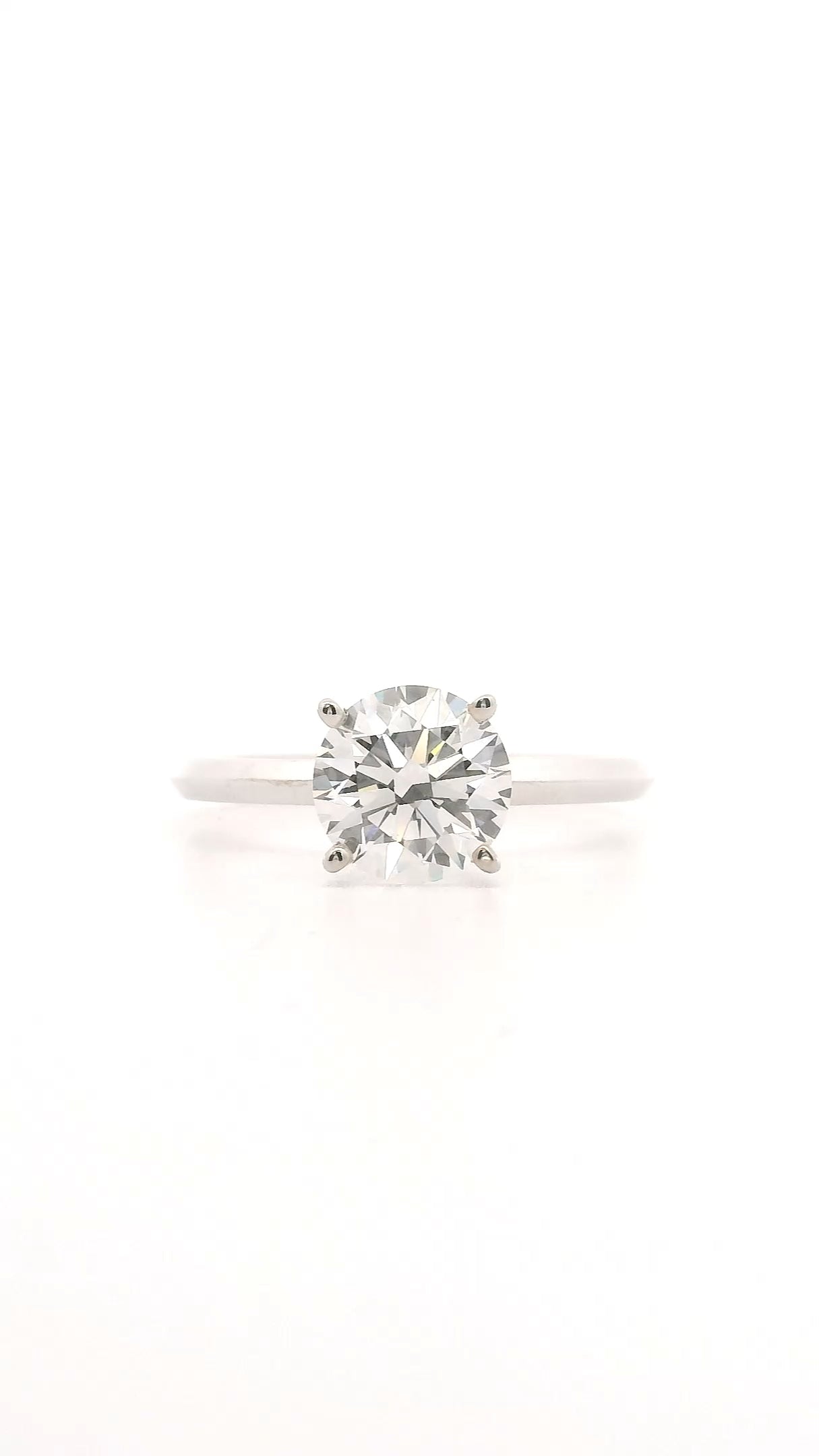 Anillo Brillante 1.25 cts Oro Blanco 14k