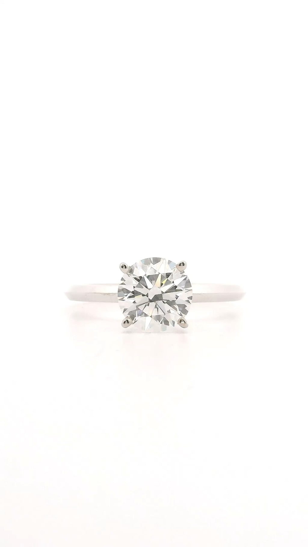 Anillo Brillante 1.4 cts Oro Blanco 14k