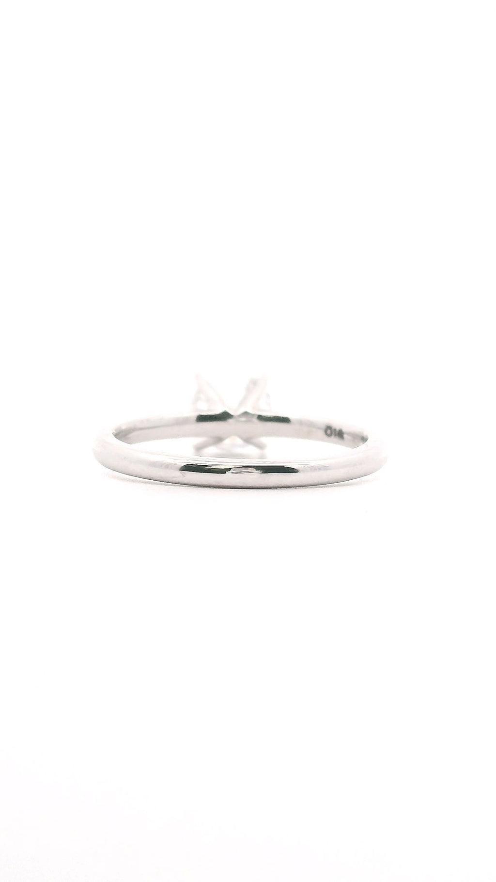 Anillo Brillante 0.65 cts Oro Blanco 14k