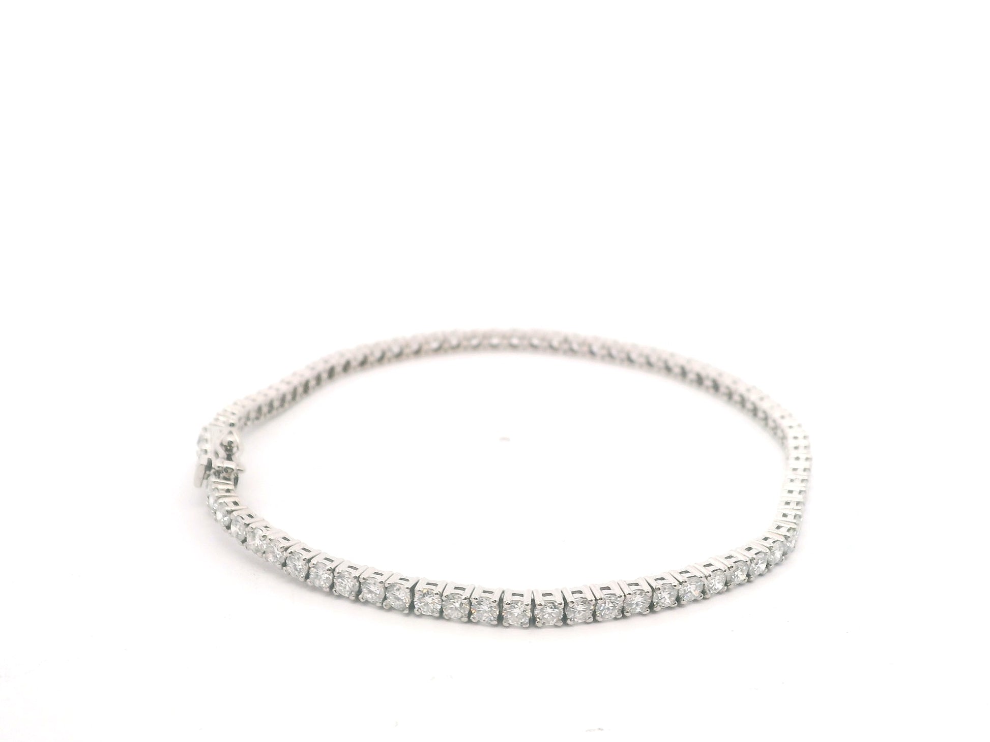 Pulsera Tennis Oro Blanco 5.17ct