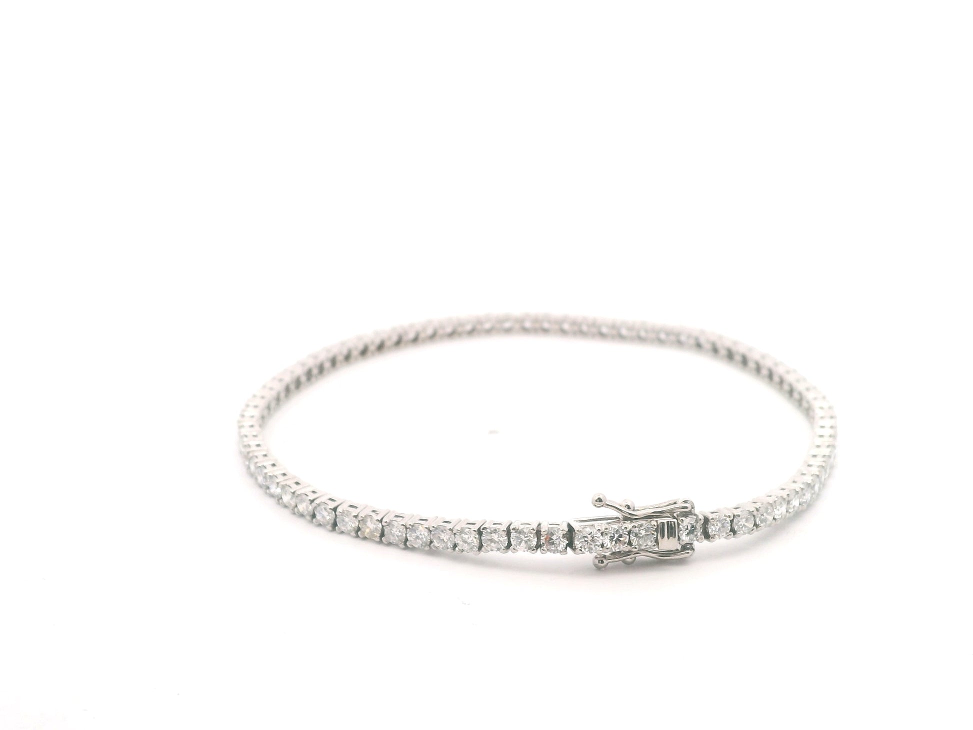 Pulsera Tennis Oro Blanco 5.17ct