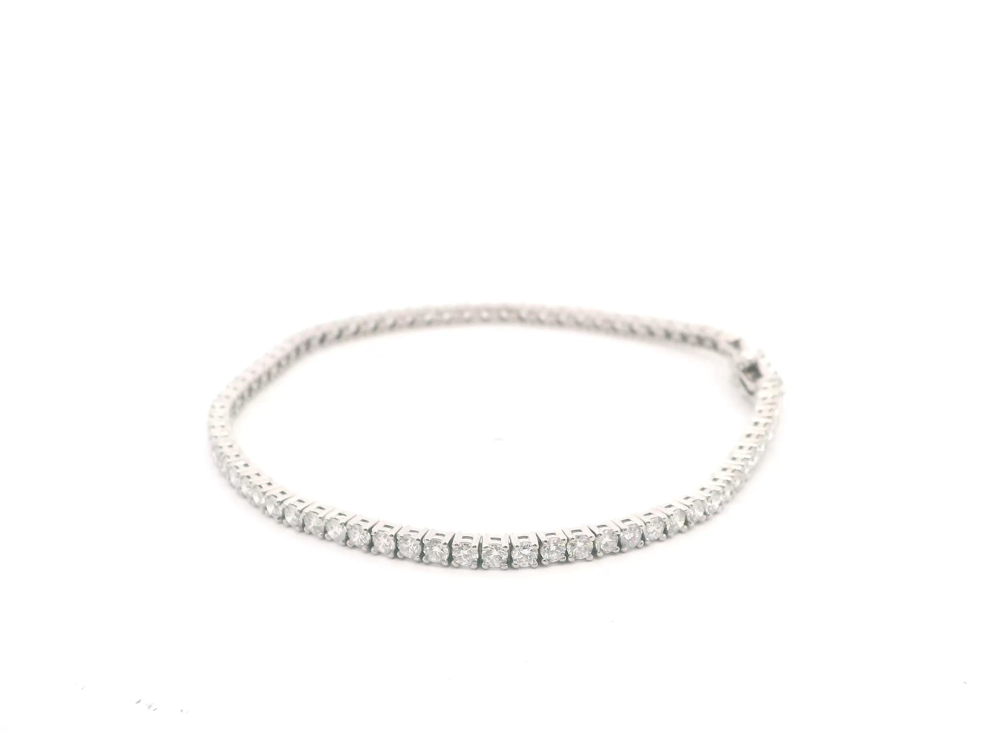 Pulsera Tennis Oro Blanco 5.17ct