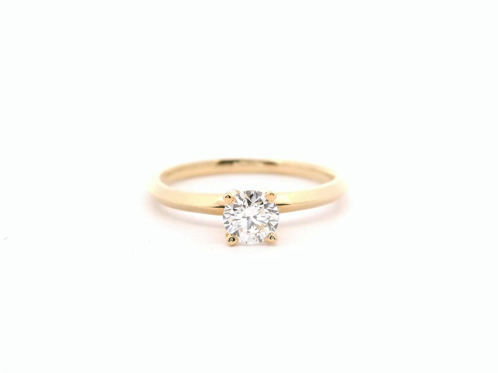 Anillo Brillante 0.35 cts Oro Amarillo 14k