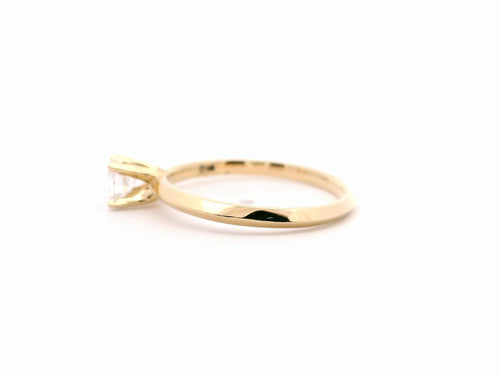 Anillo Brillante 0.35 cts Oro Amarillo 14k