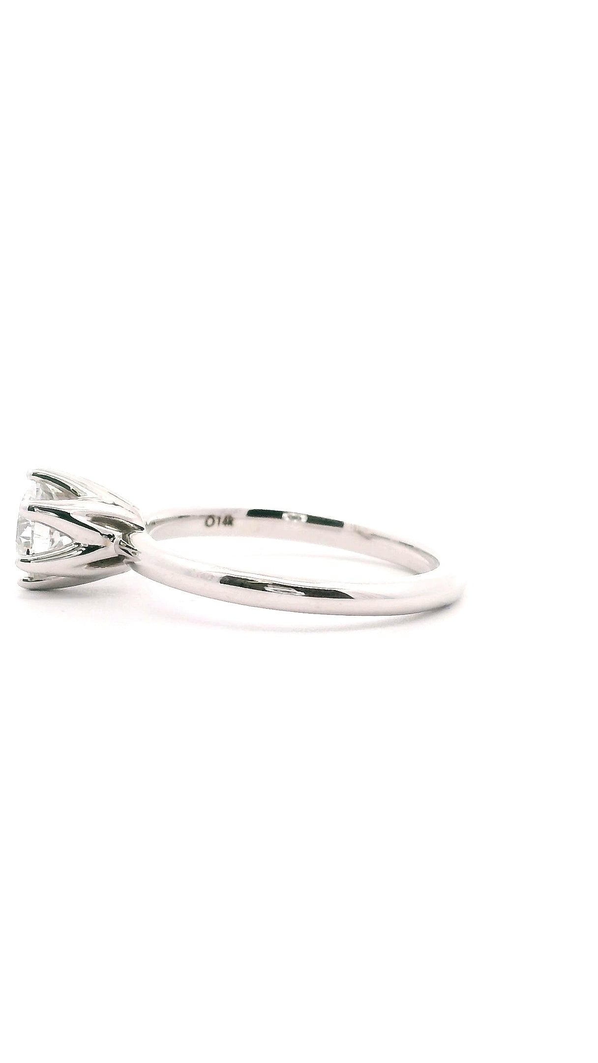 Anillo Brillante 0.67 cts Oro Blanco 14k