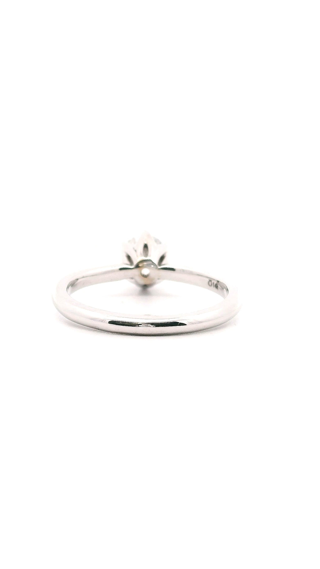 Anillo Brillante 0.67 cts Oro Blanco 14k