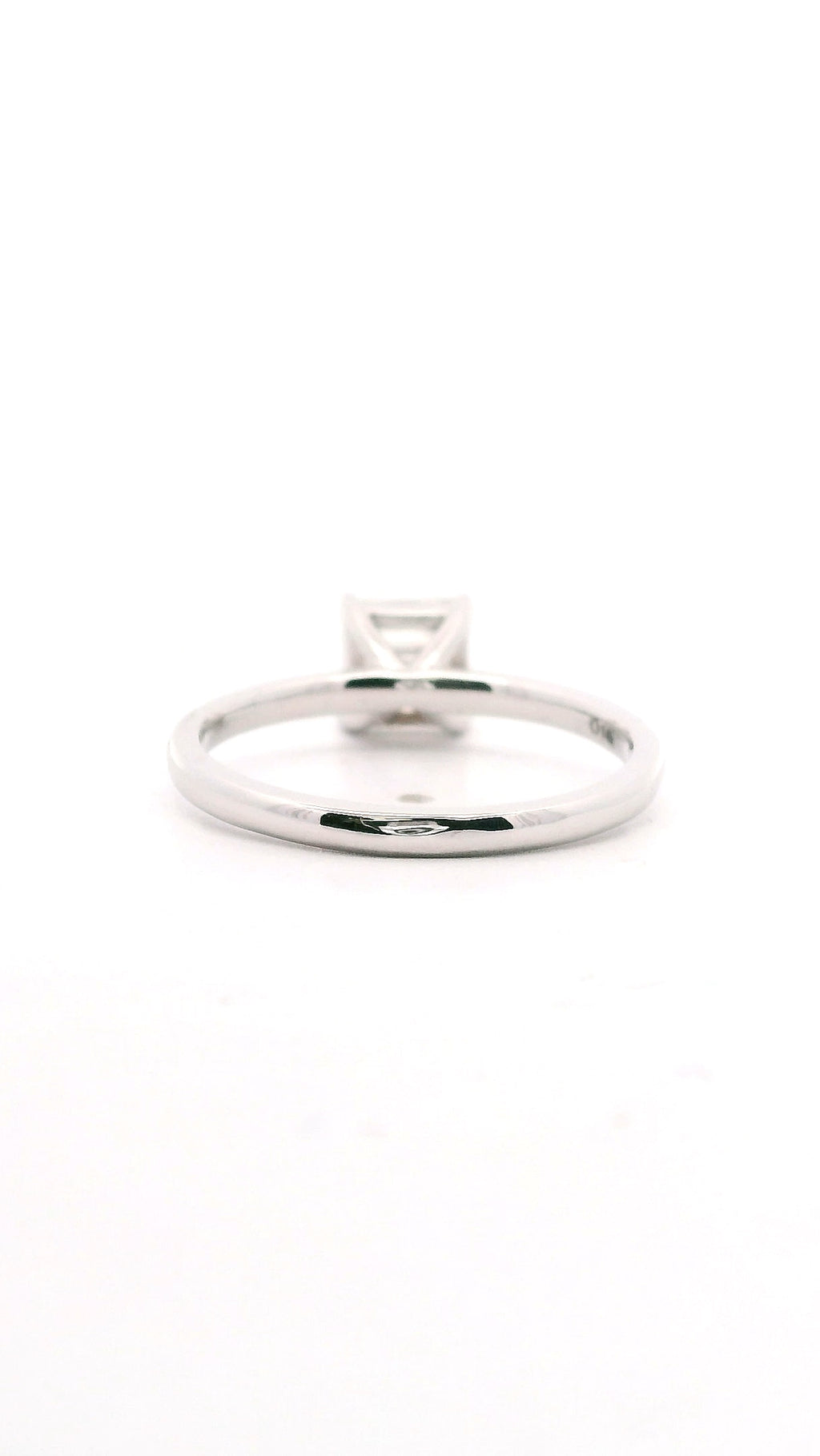 Anillo Asscher 1.01 cts Oro Blanco 14k