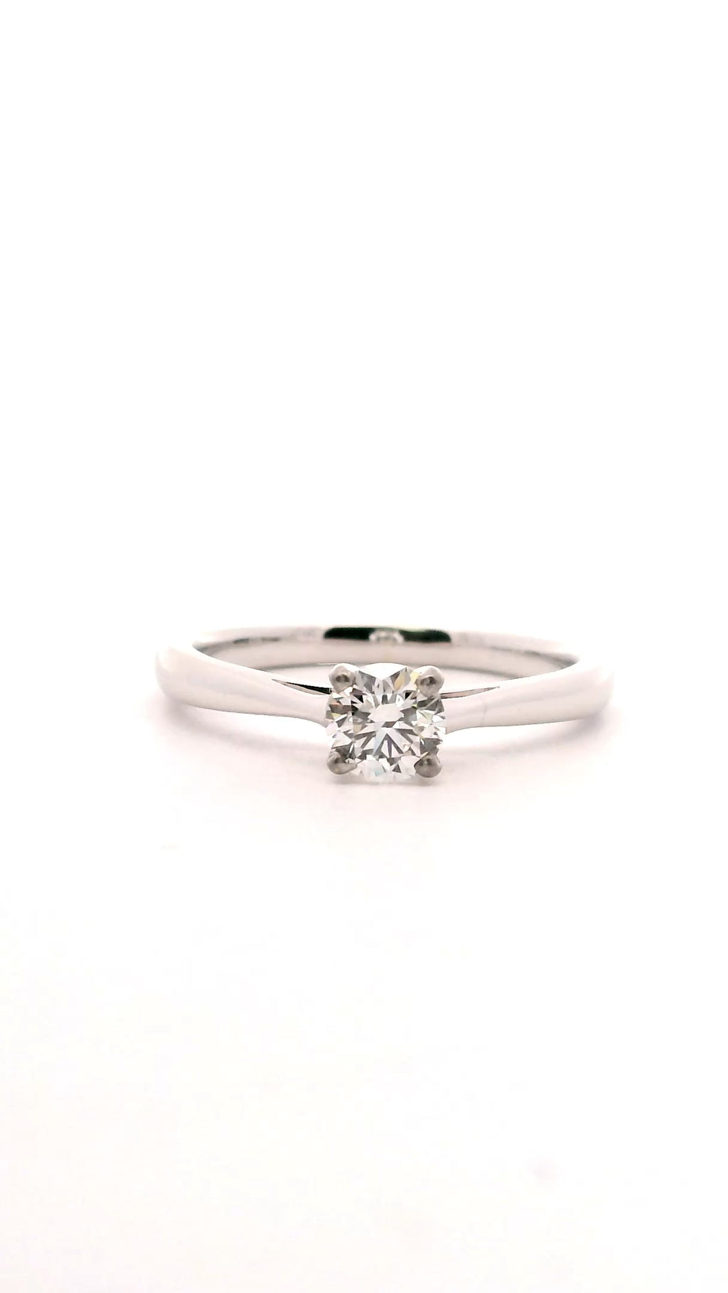 Anillo Brillante 0.41 cts Oro Blanco 14k