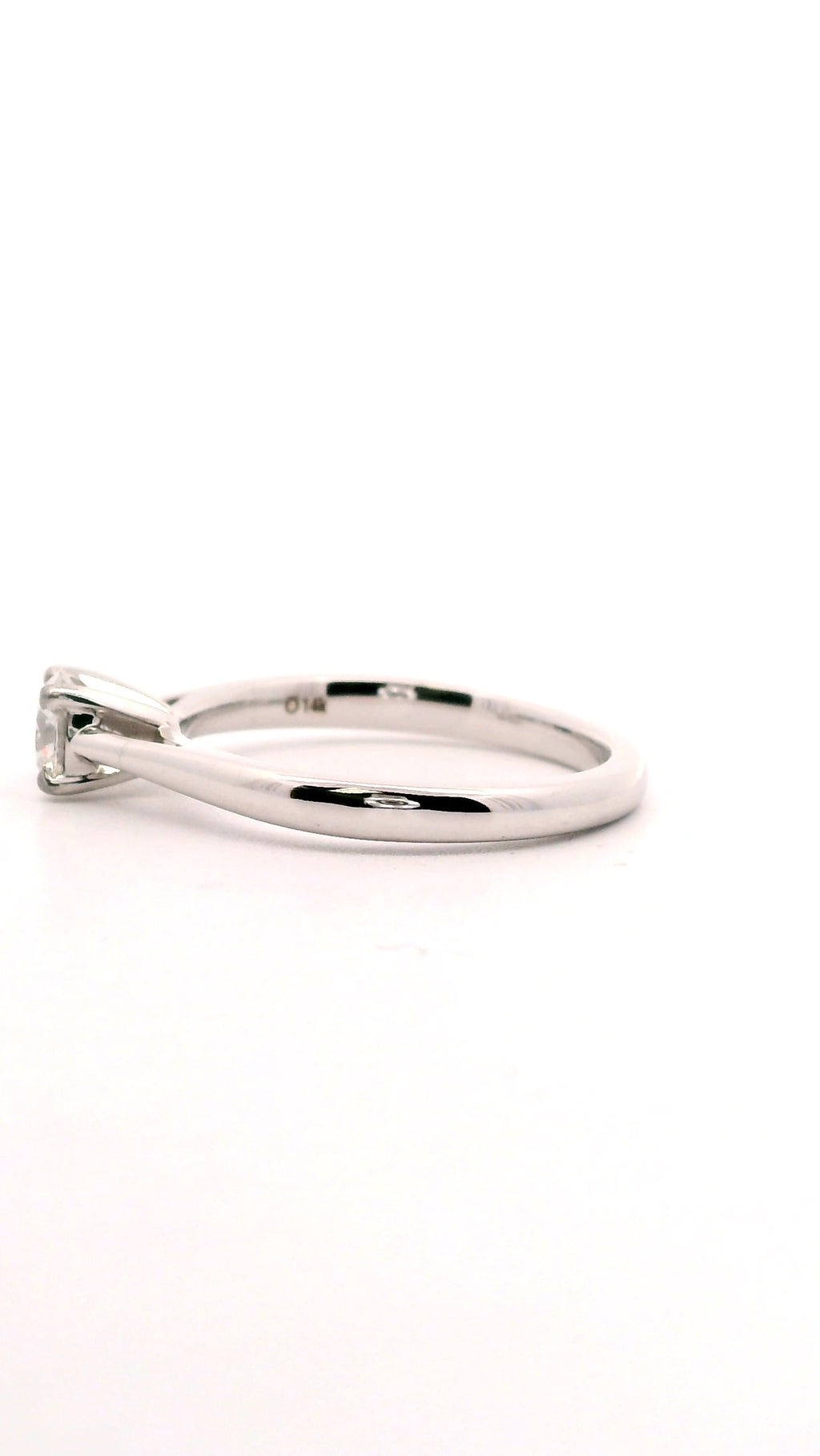 Anillo Brillante 0.41 cts Oro Blanco 14k