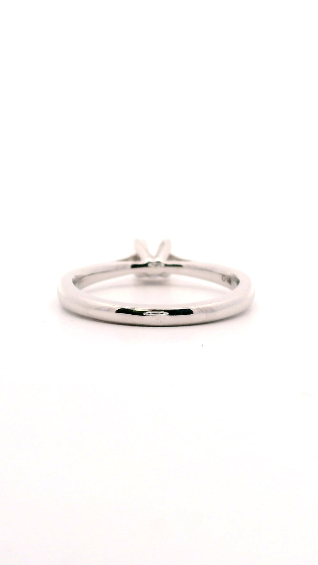 Anillo Brillante 0.41 cts Oro Blanco 14k
