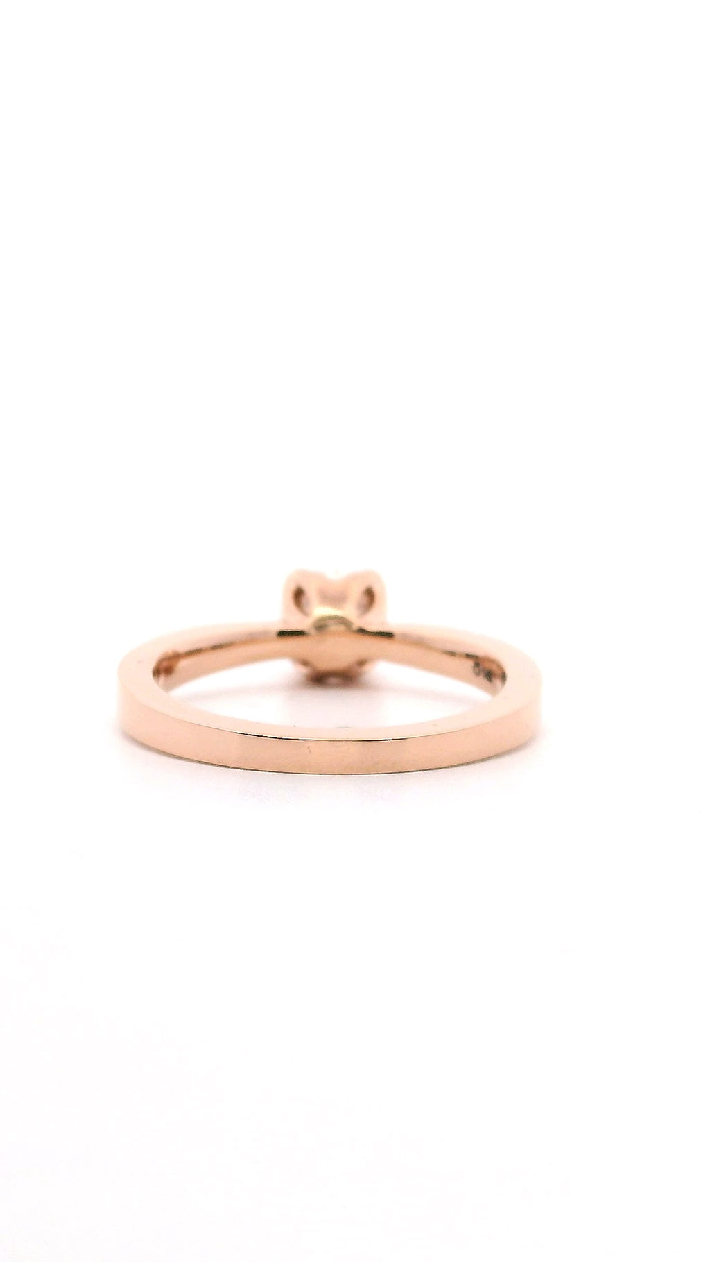 Anillo Brillante 0.58 cts Oro Rosa 14k