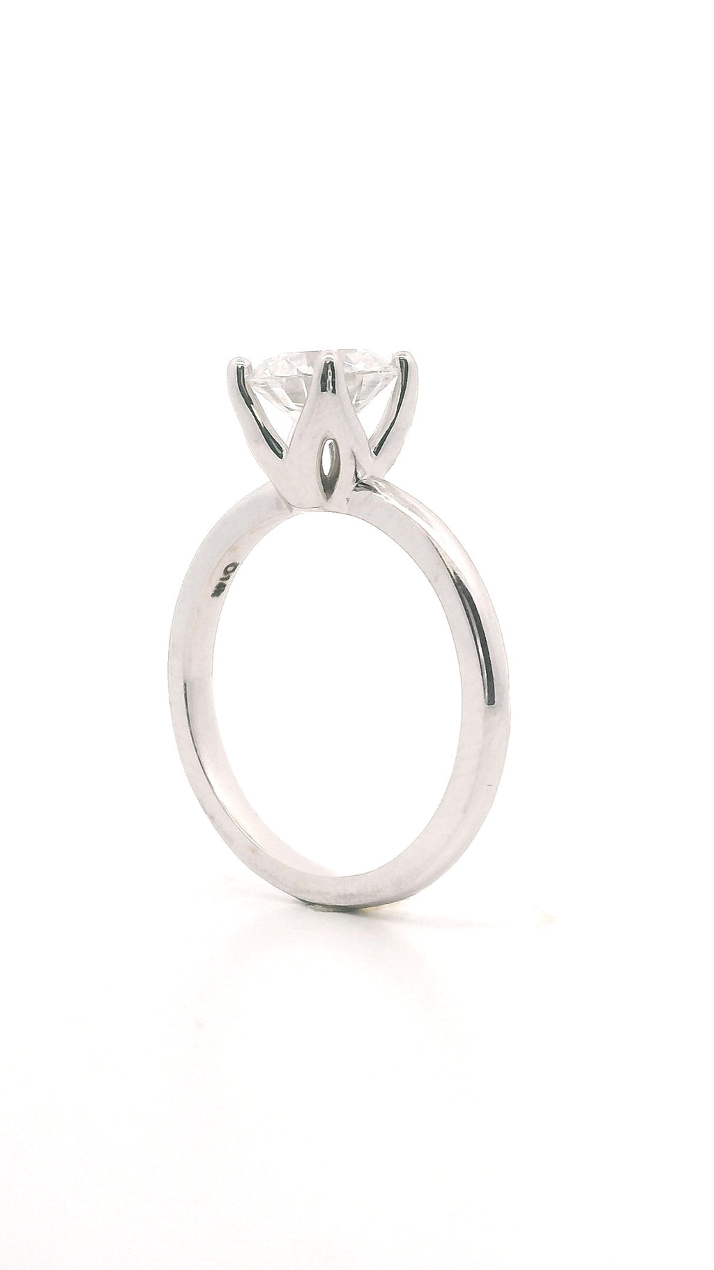 Anillo Brillante 1.25 cts Oro Blanco 14k
