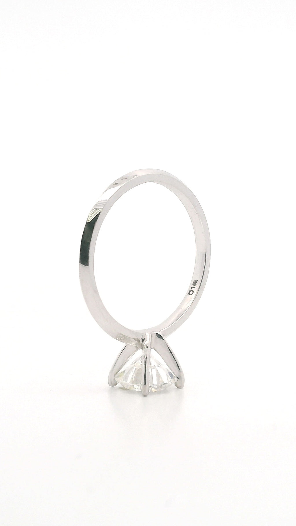 Anillo Brillante 1.4 cts Oro Blanco 14k