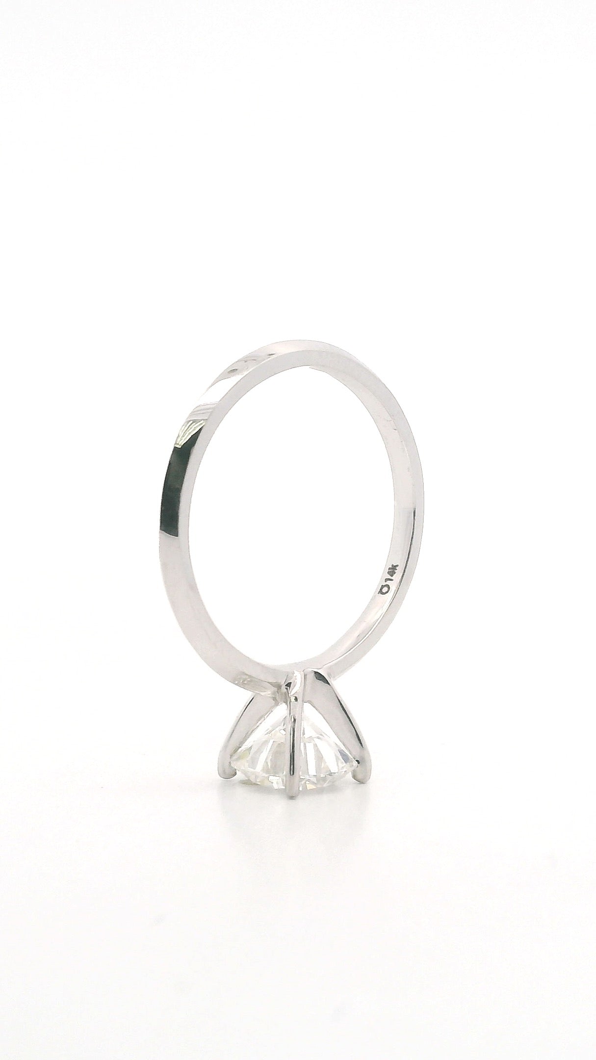 Anillo Brillante 1.39 cts Oro Blanco 14k